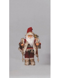 BABBO NATALE ROSSO C/SCII  30cm EL-75720