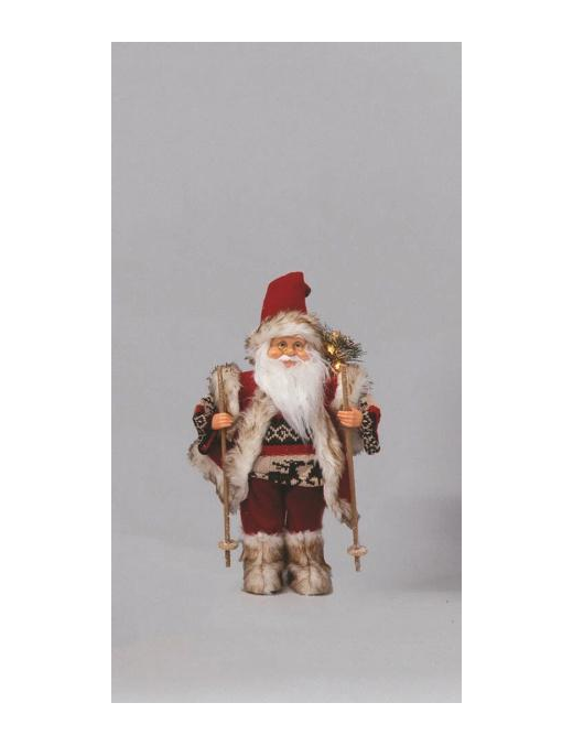 BABBO NATALE ROSSO C/SCII  30cm EL-75720