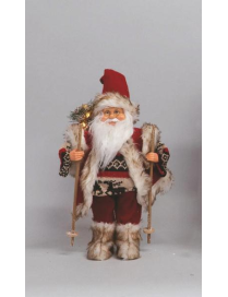 BABBO NATALE ROSSO C/SCII  40cm EL-75721
