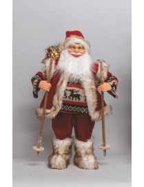 BABBO NATALE ROSSO C/SCII  60cm EL-75722