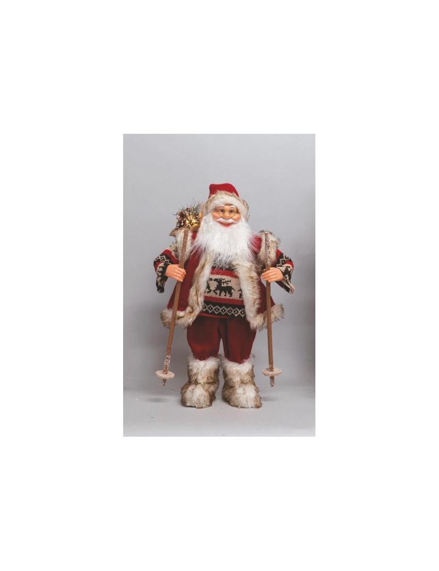 BABBO NATALE ROSSO C/SCII  60cm EL-75722