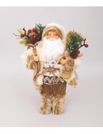 BABBO NATALE MARRONE 30cm 76882