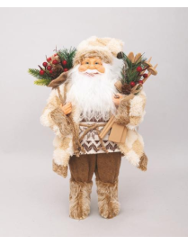 BABBO NATALE MARRONE 40cm 76883