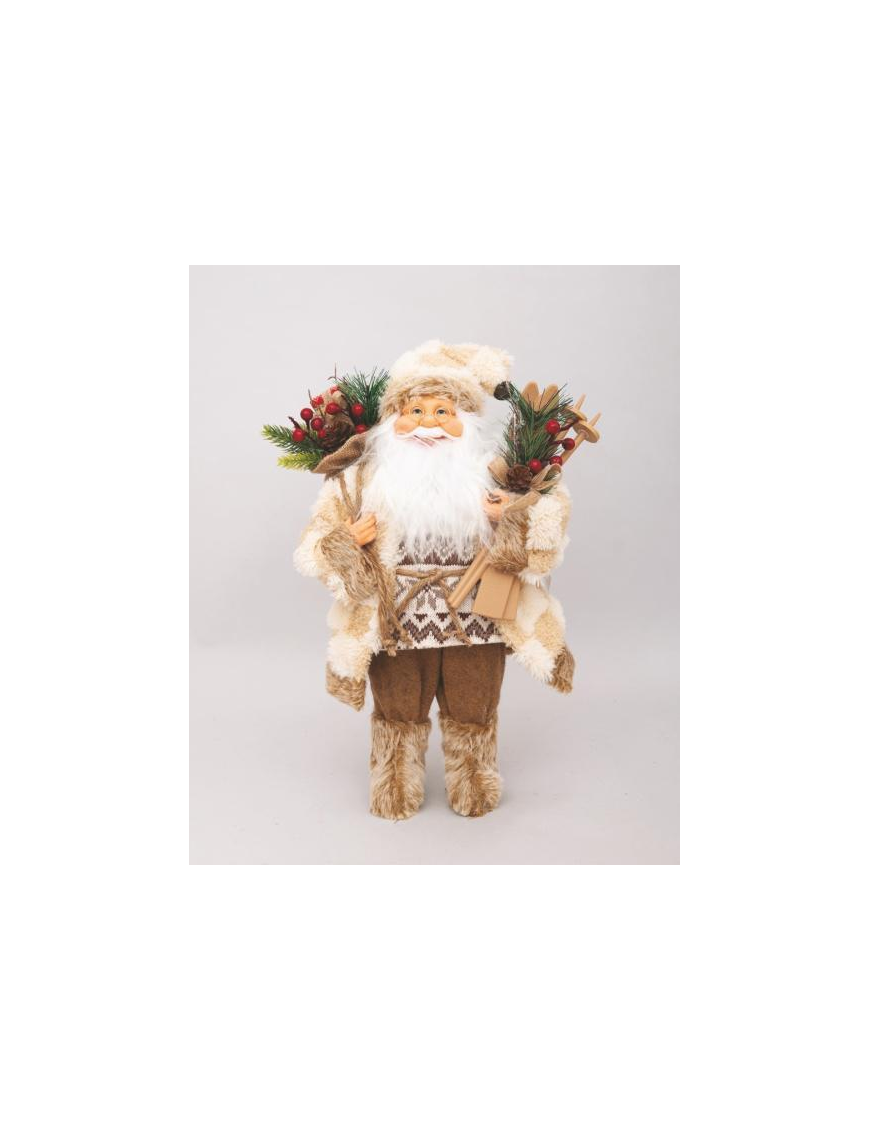 BABBO NATALE MARRONE 40cm 76883