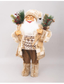 BABBO NATALE MARRONE 60cm 76884