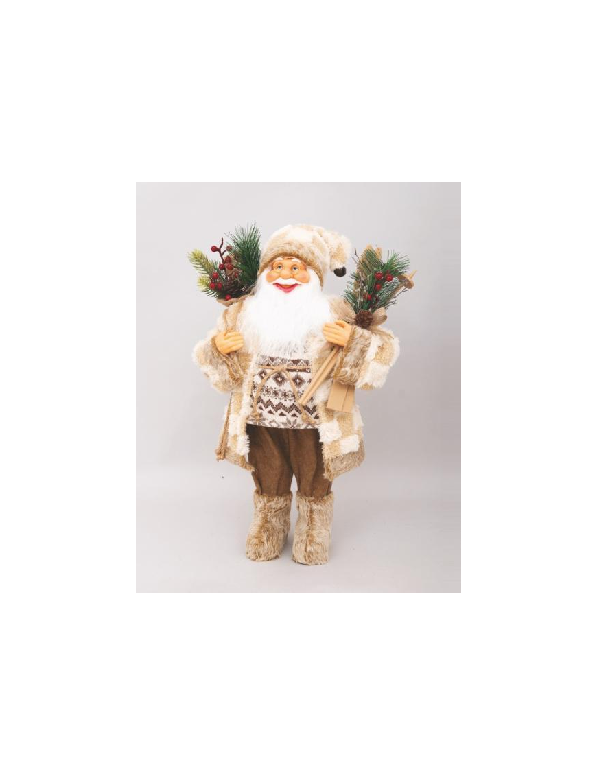BABBO NATALE MARRONE 60cm 76884