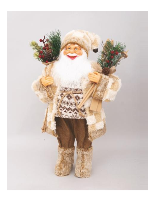 BABBO NATALE MARRONE 60cm 76884