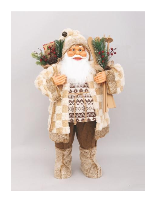 BABBO NATALE MARRONE 80cm 76885