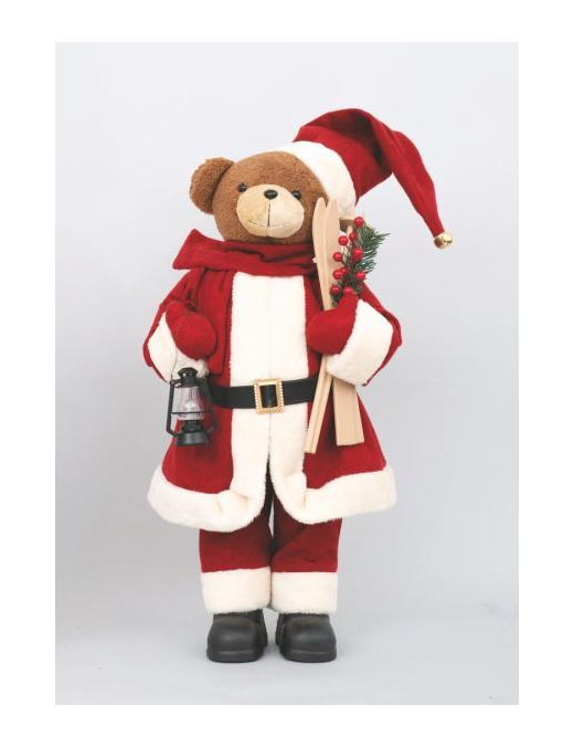 ORSO ABITO ROSSO 65cm C/SCII 76942