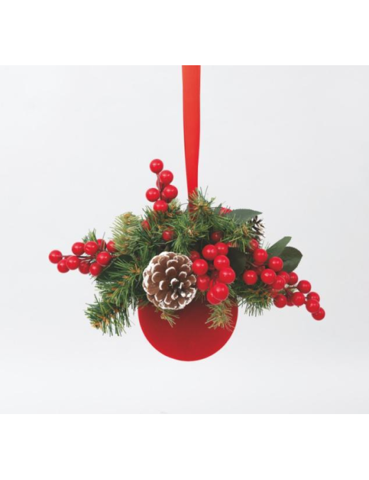 SFERA PVC VELLUTO ROSSO 120mm FL-90498