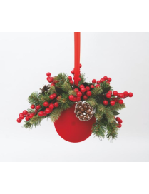SFERA PVC VELLUTO ROSSO 150mm FL-90499