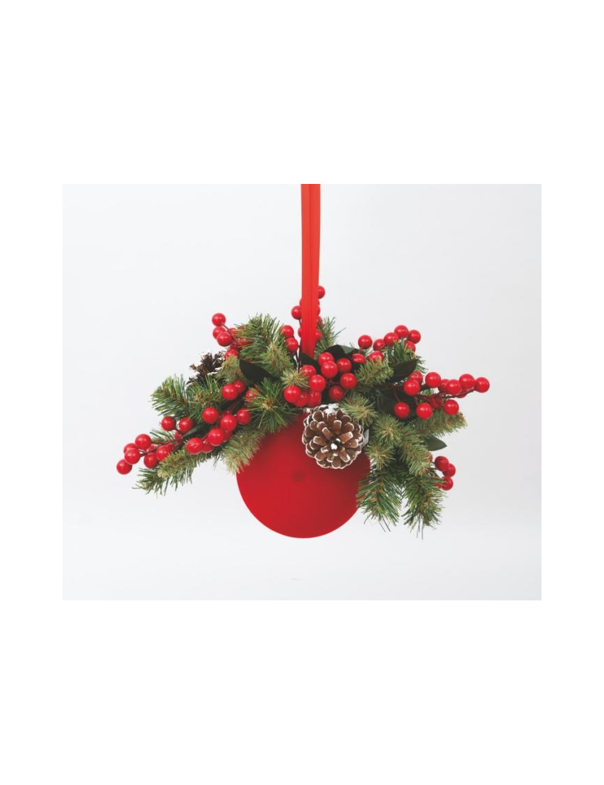 SFERA PVC VELLUTO ROSSO 150mm FL-90499