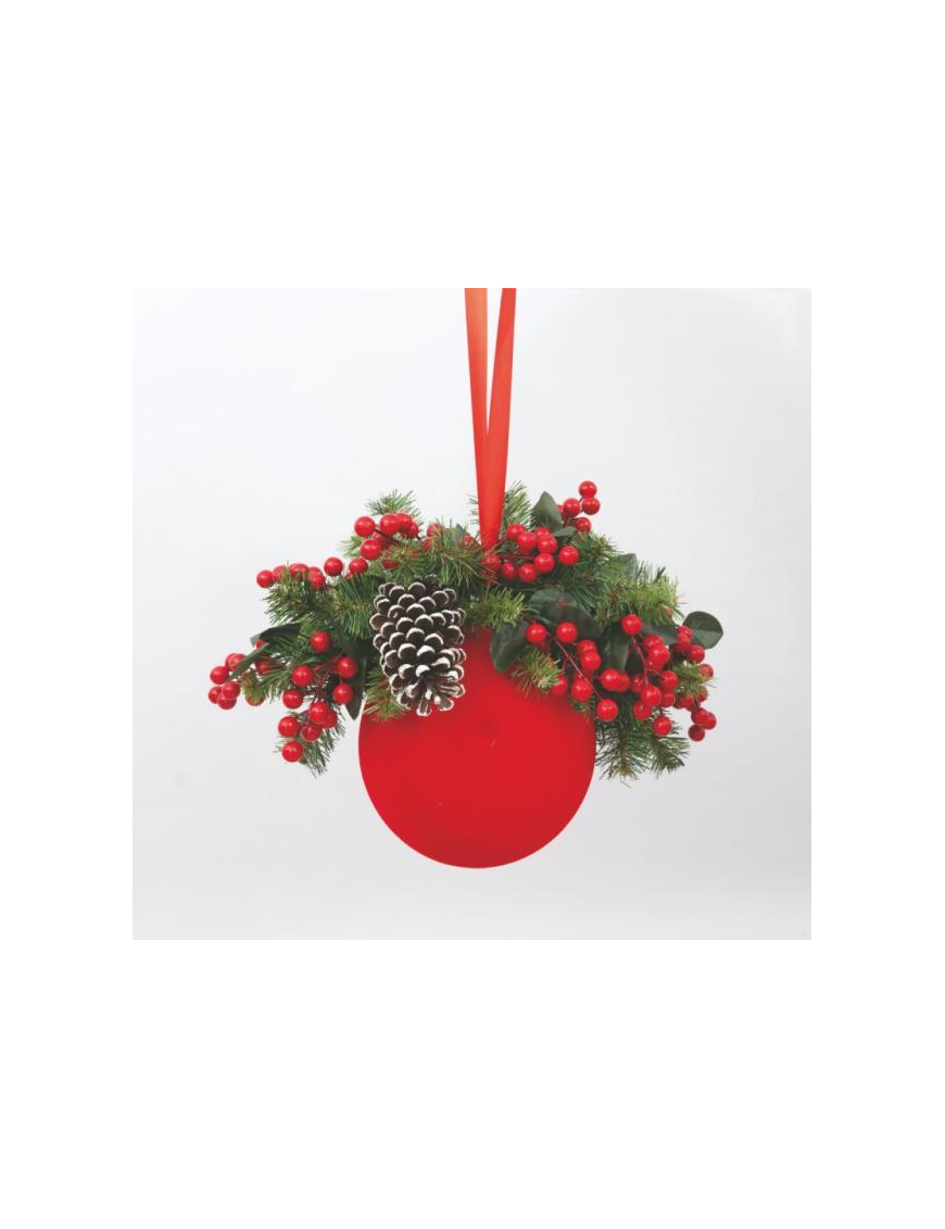 SFERA PVC VELLUTO ROSSO 200mm FL-90500
