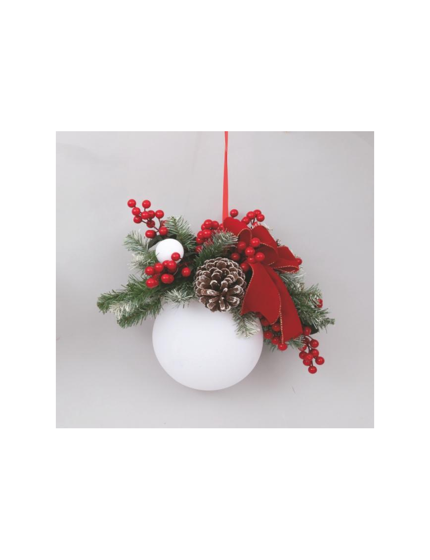 SFERA PVC VELLUTO BIANCA 200mm FL-90541