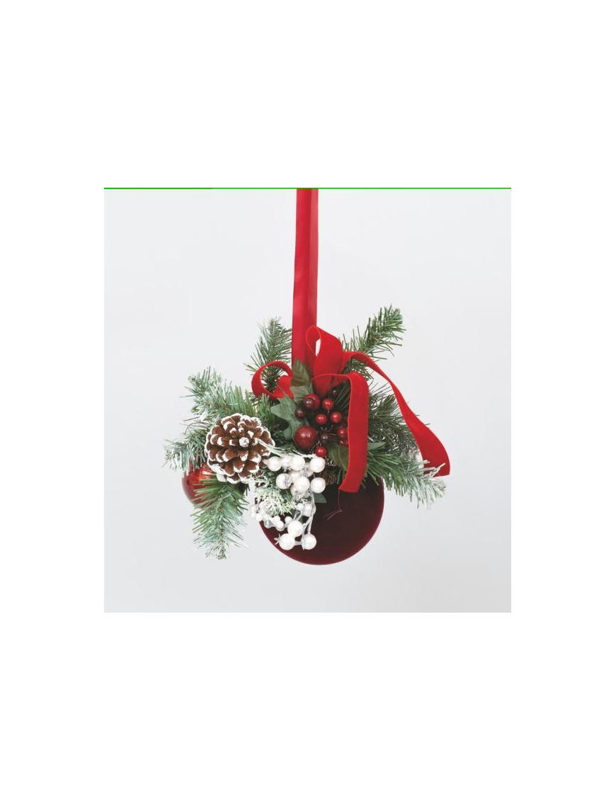 SFERA PVC VELLUTO BORDEAUX 120mm FL-9054