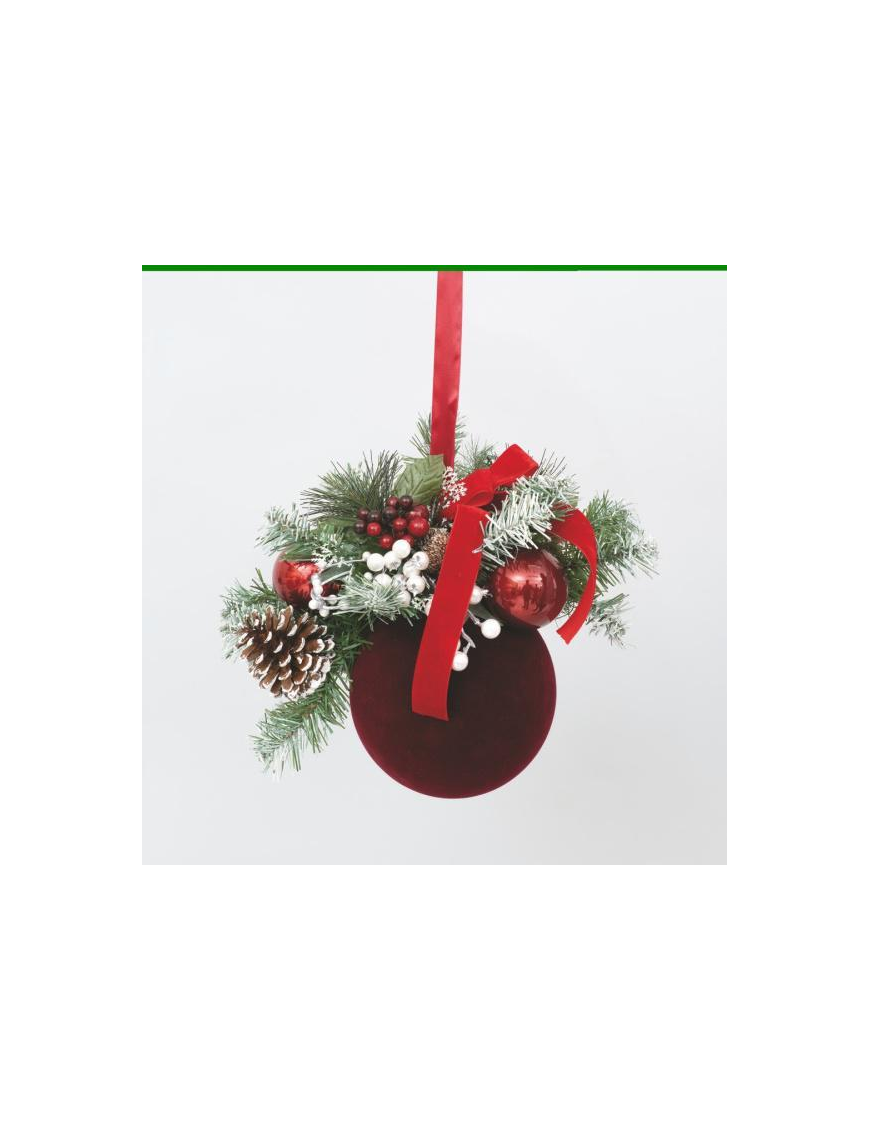 SFERA PVC VELLUTO BORDEAUX 150mm FL-9054