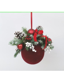 SFERA PVC VELLUTO BORDEAUX 200mm FL-9054