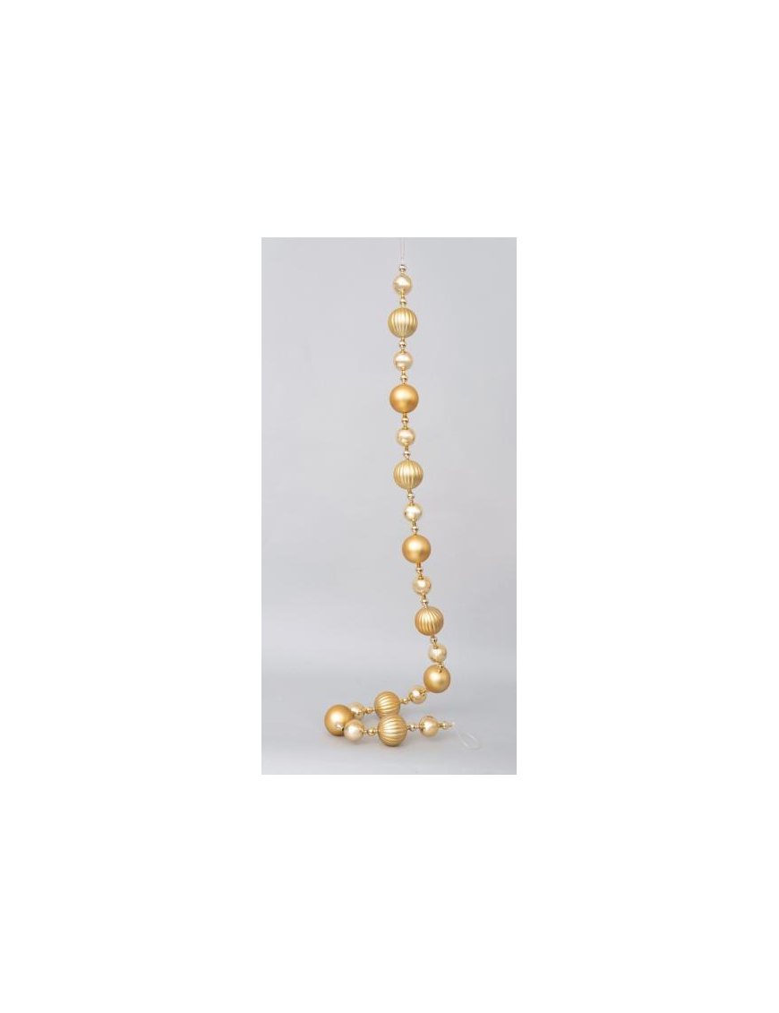 PVC BALL CHAIN ??180cm GOLD