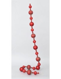 180cm RED PVC BALL CHAIN