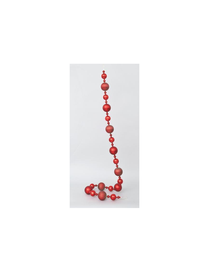 180cm RED PVC BALL CHAIN