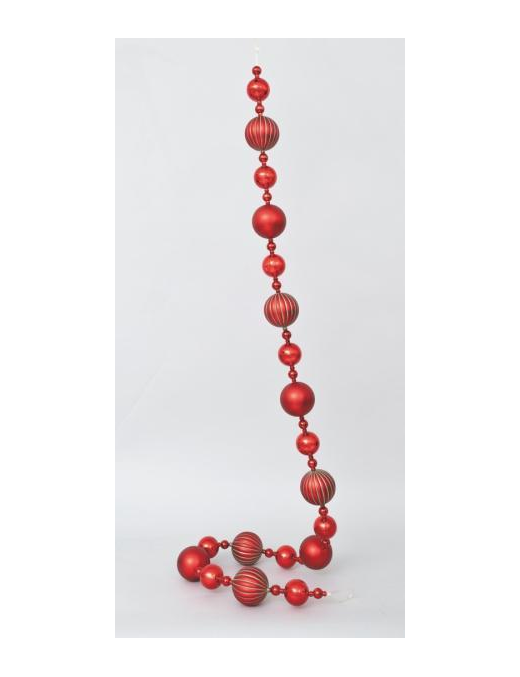 180cm RED PVC BALL CHAIN