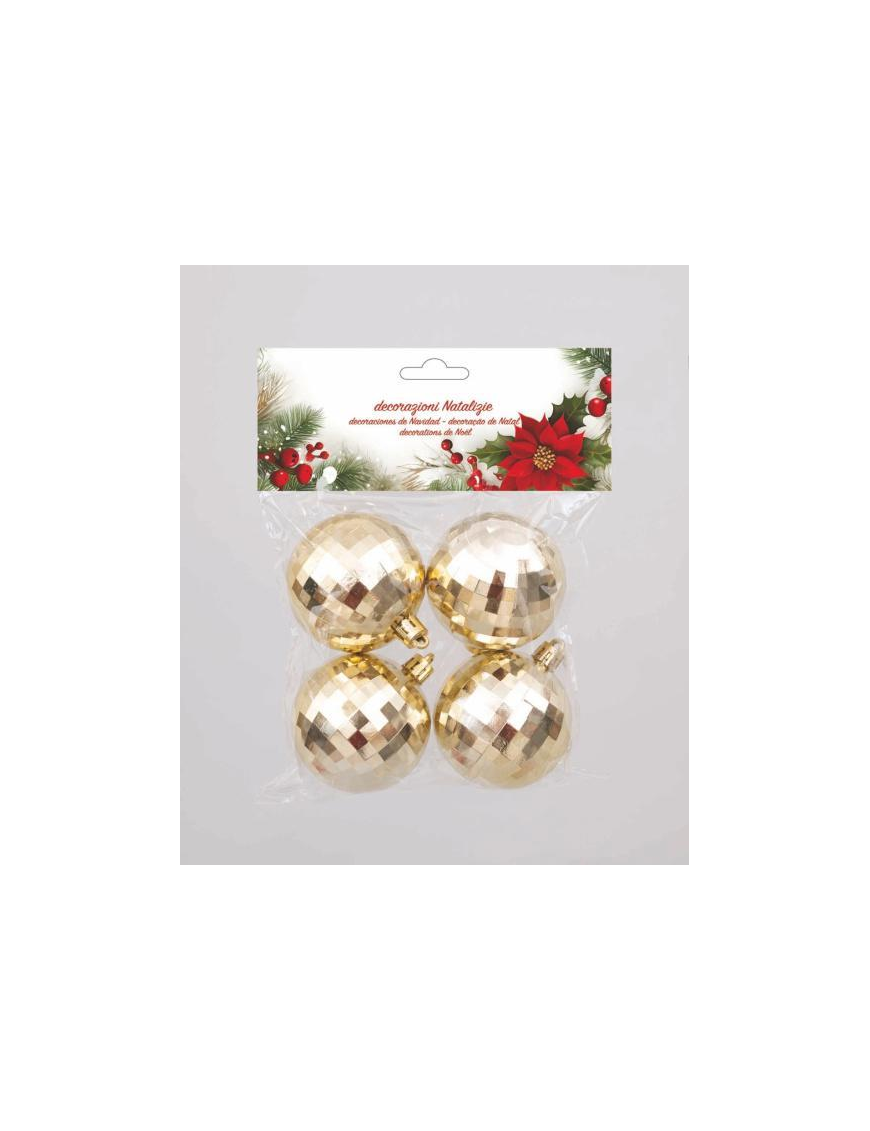 SFERA SPECCHIETTI ORO  60mm 4pz