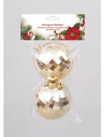 SFERA SPECCHIETTI ORO  80mm 2pz