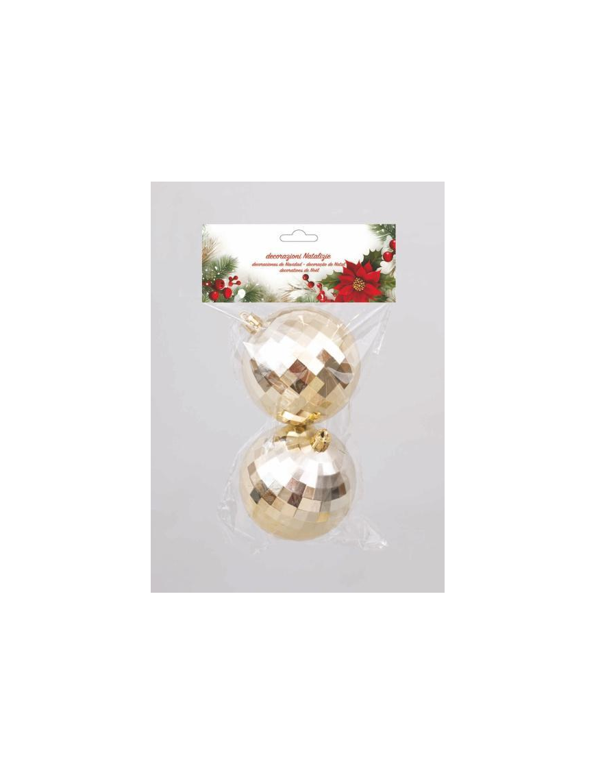 SFERA SPECCHIETTI ORO  80mm 2pz