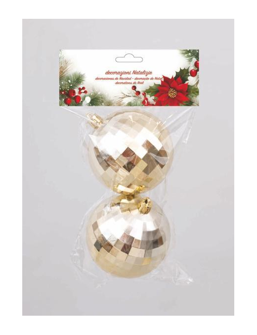 SFERA SPECCHIETTI ORO  80mm 2pz