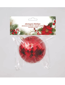 RED MIRROR BALL 100mm 1pc