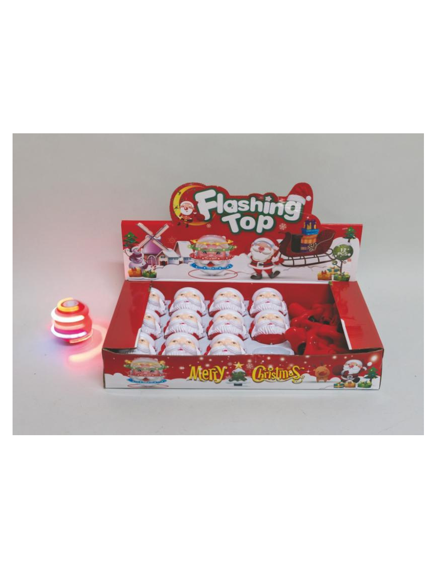 TROTTOLA 7cm DEC. NATALE LUM. V-50730