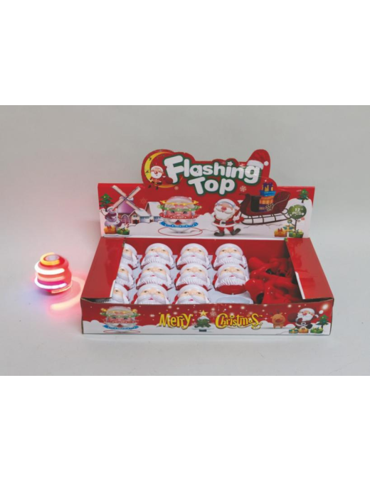 TROTTOLA 7cm DEC. NATALE LUM. V-50730