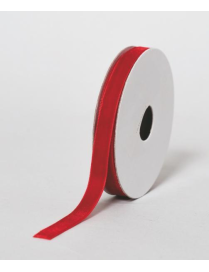 NASTRINO VELLUTO ROSSO mm10x2,7mt