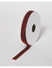 NASTRINO VELLUTO BORDEAUX mm10x2,7mt