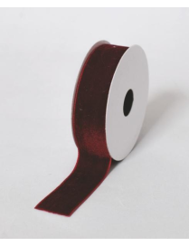 NASTRINO VELLUTO BORDEAUX mm25x2,7mt