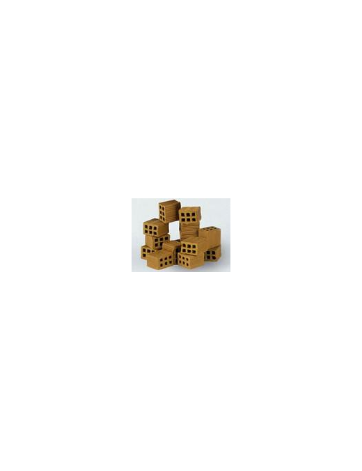 ACCESSORI PRESEPE MATTONCINI 6pezzi  1,5x1,5x1 TERRACOTTA