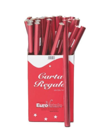 RED/GOLD GIFT PAPER SHEET 70x100cm