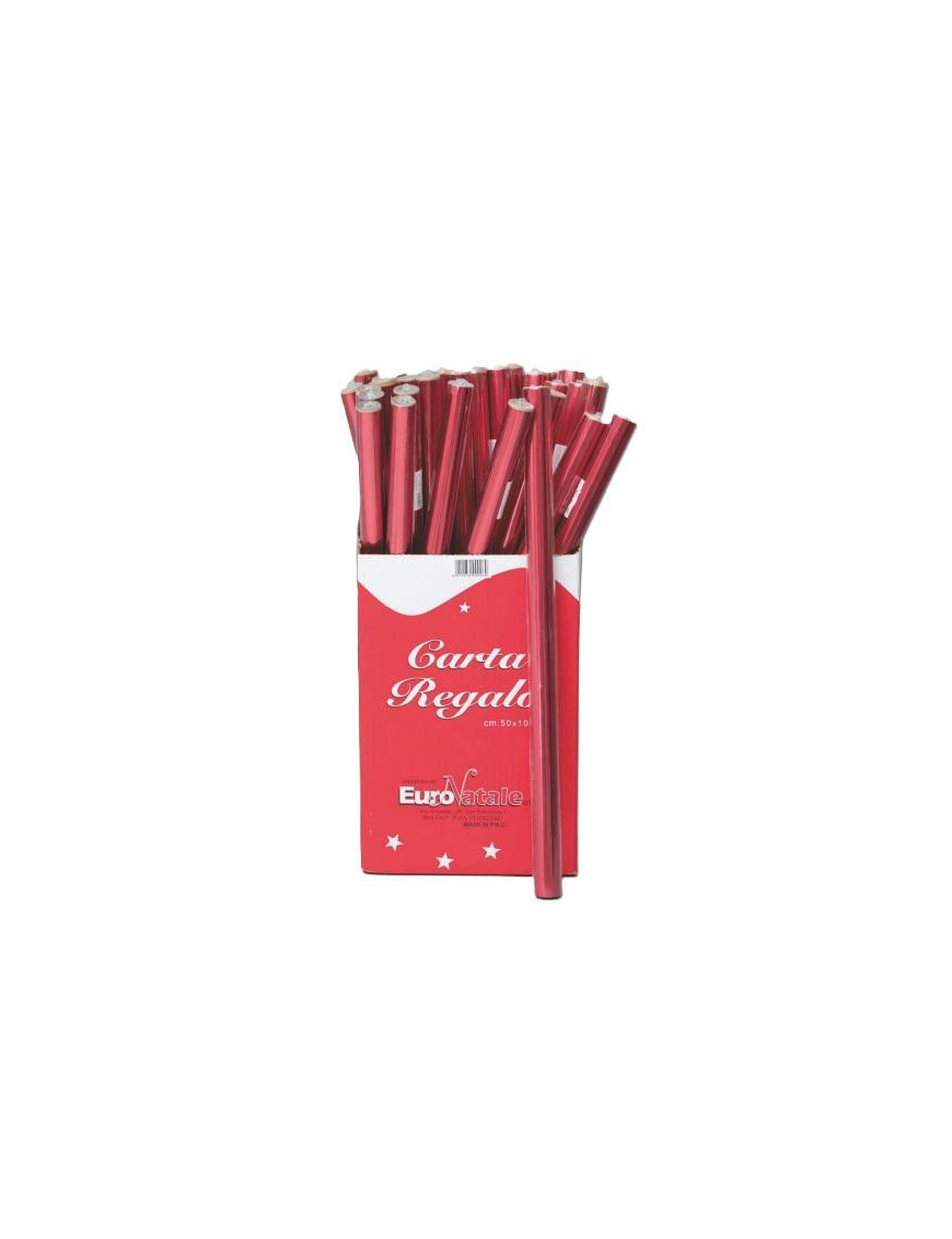 RED/GOLD GIFT PAPER SHEET 70x100cm