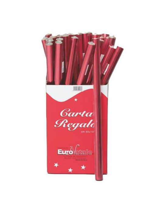 RED/GOLD GIFT PAPER SHEET 70x100cm