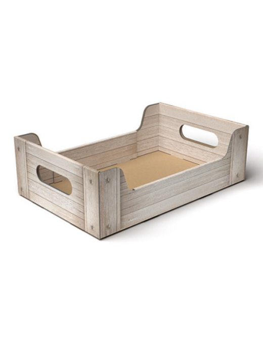 LINEA SHABBY WOOD CESTO VASSOIO 20x16x10cm