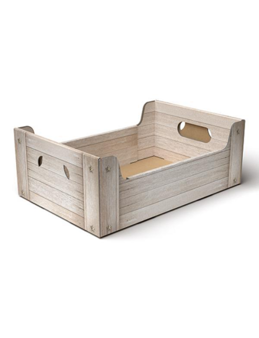 LINEA SHABBY WOOD CESTO VASSOIO 34x20x11cm