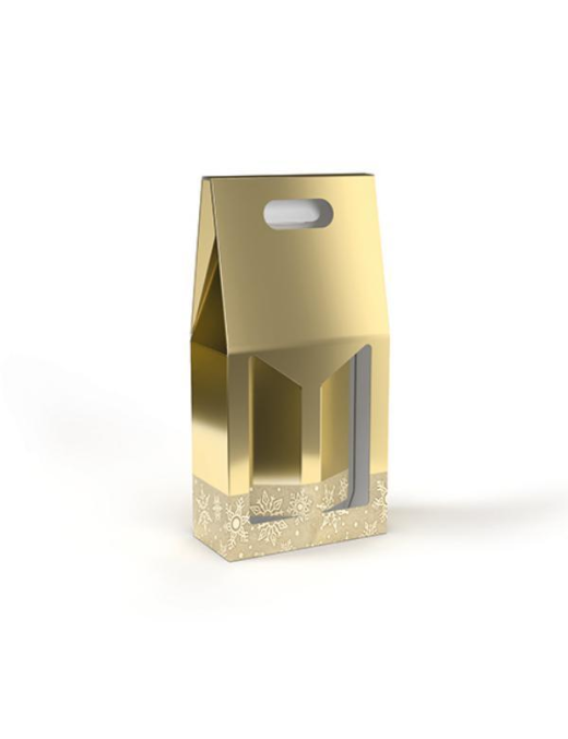 GOLD GLITTER LINE 2-Seater BOTTLE HOLDER