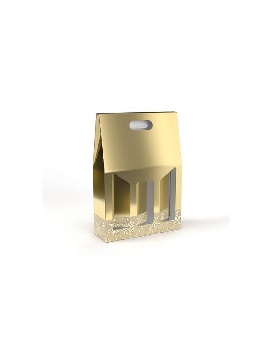 GOLD GLITTER LINE 3-seater BOTTLE HOLDER