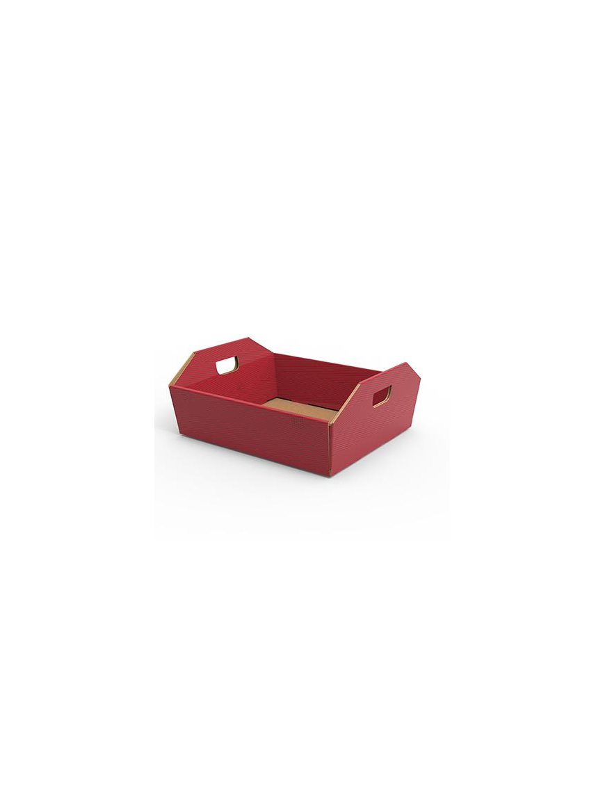 L.RED VELVET CESTA C/MAN 21,5x15,5x5