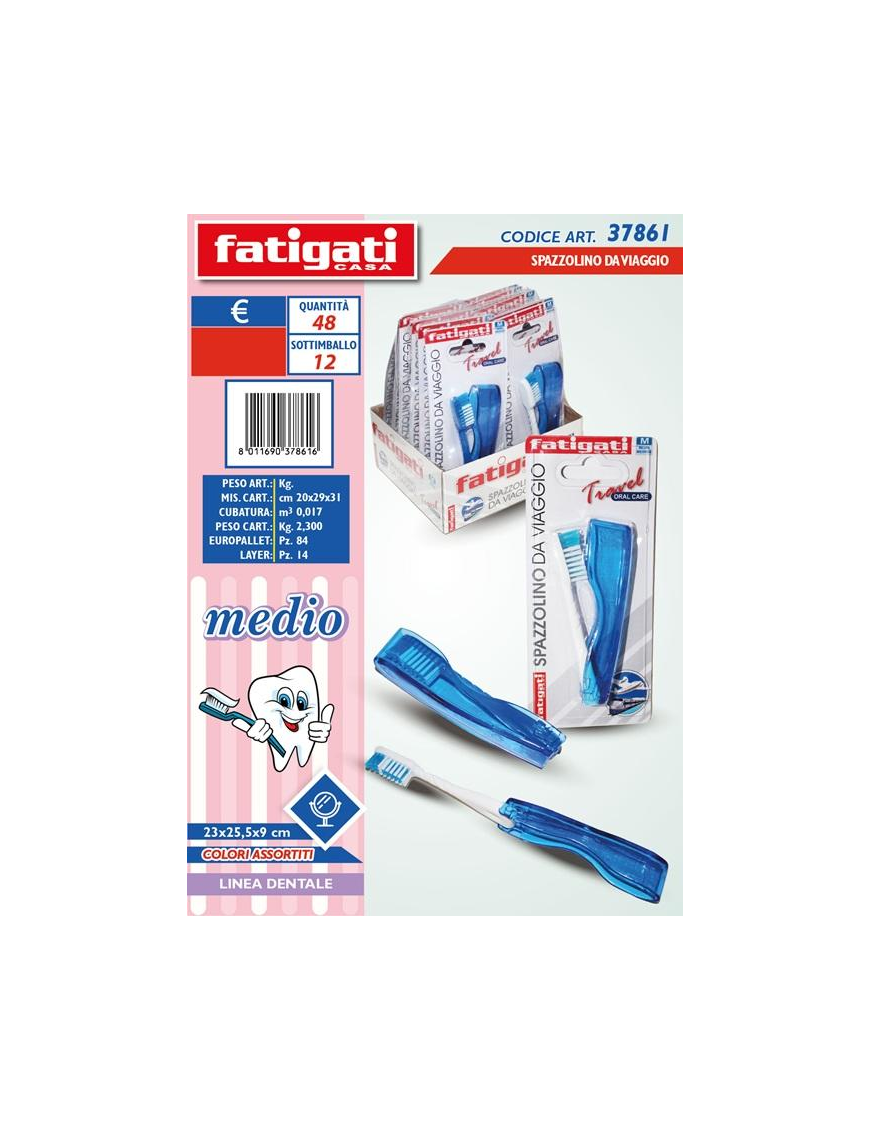 L.SP SPAZZOLINO DENTI DA VIAGGIO MEDIO