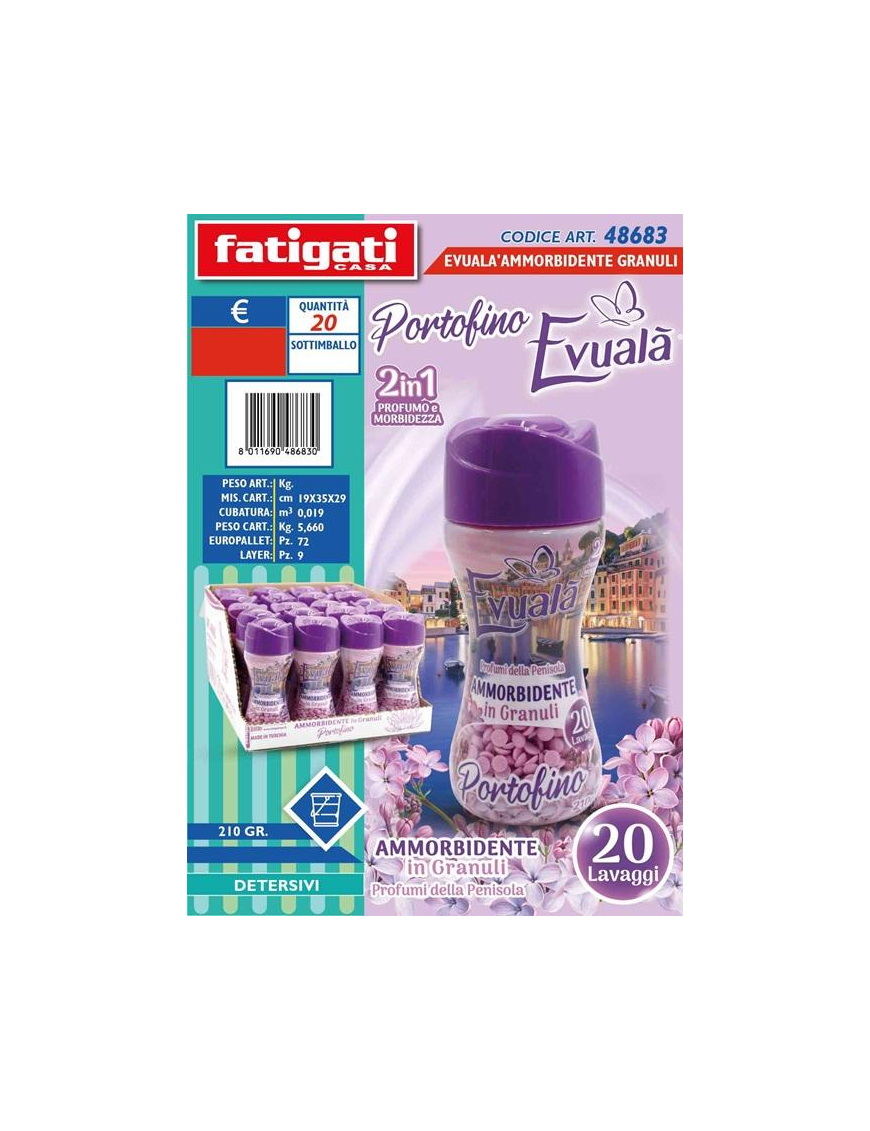 EVUALA AMMORBIDENTE GRANULI 210gr PORTOF