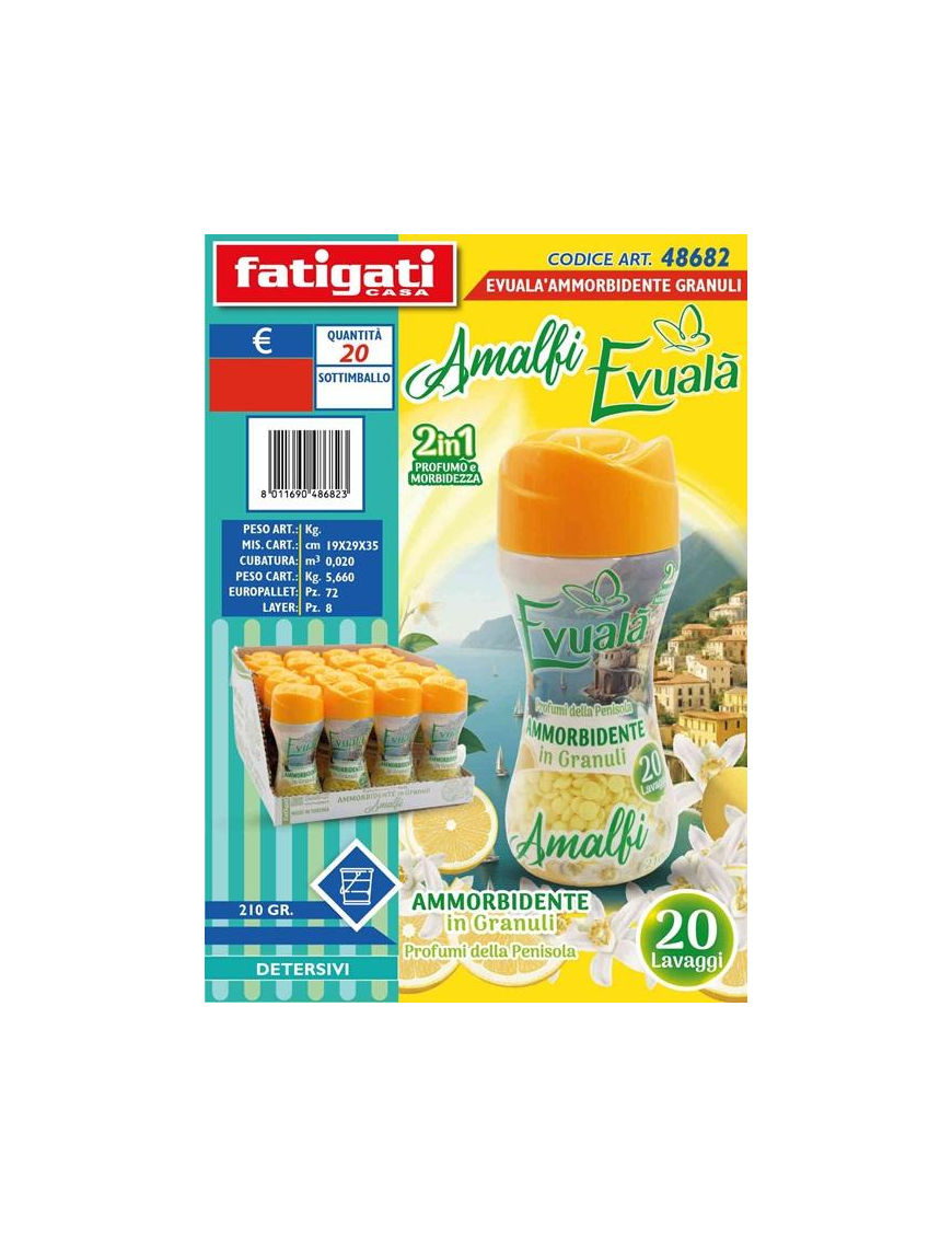 EVUALA AMMORBIDENTE GRANULI 210gr AMALFI