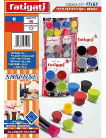 TAPPO SILICONE X BOTTIGLIE VINO 4pz 4710
