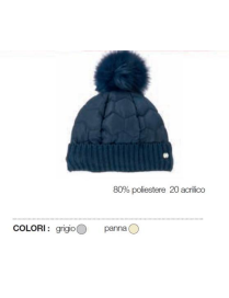 WOMEN'S GRAY/ CREAM HAT 14138