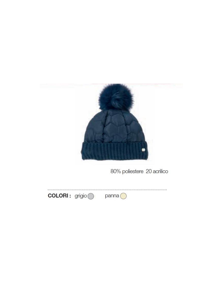 CAPPELLO DONNA GRIGIO/PANNA